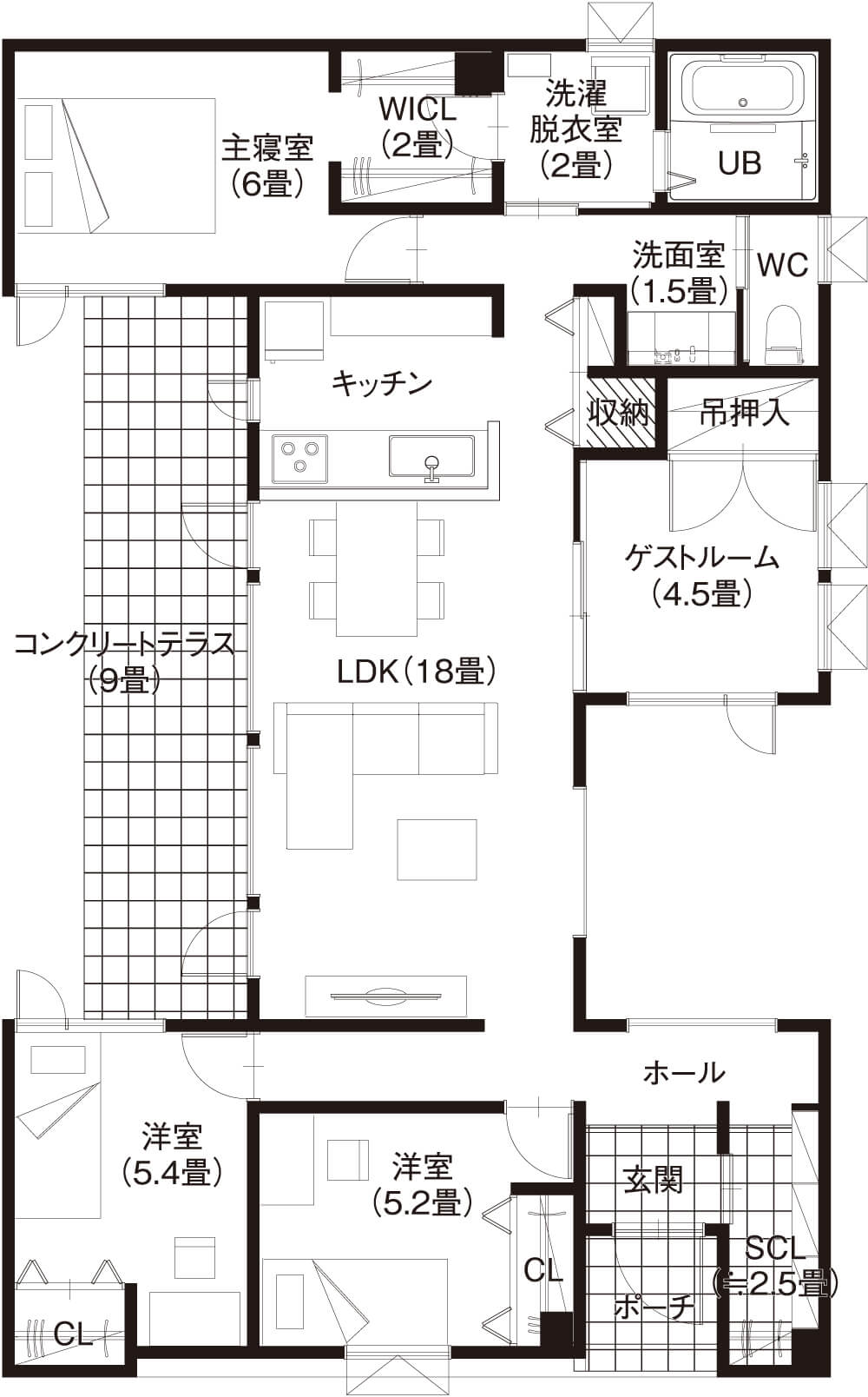 1F平面図