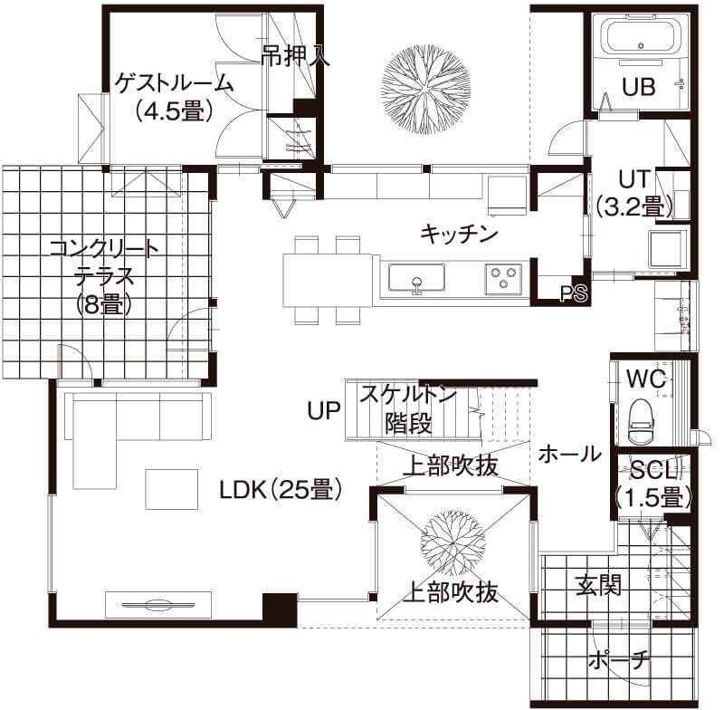 1F平面図