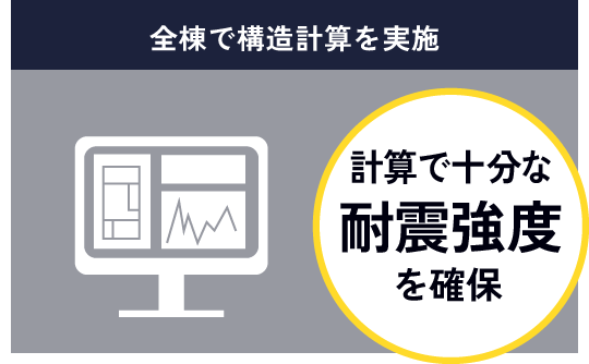 全棟で構造計算を実施