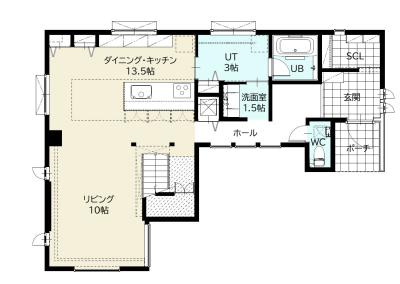 間取図：1階